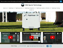 Tablet Screenshot of miasportstechnology.com